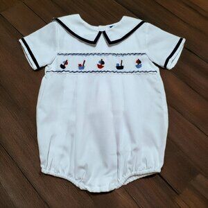 NWOT Carriage Boutiques Boat Romper Size 9m